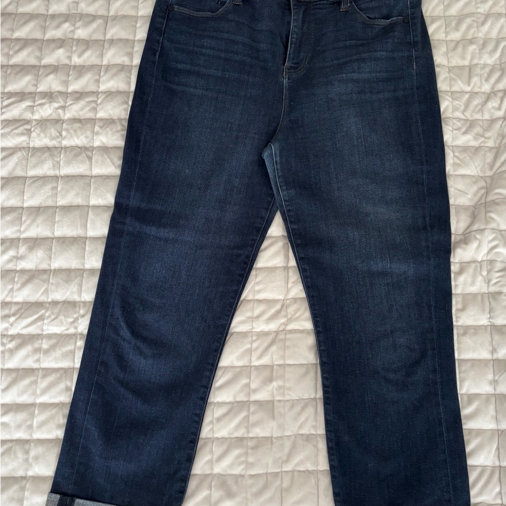 Liverpool High-Rise Crop Jeans in Deep Blue